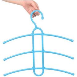 Multifunctional Creative Fishbone Anti-Skid Multi Layers Clothes Hanger Plastic Scarf Clothes Hangers Hangers Storage Racks 5pcs Random Color