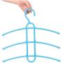 Multifunctional Creative Fishbone Anti-Skid Multi Layers Clothes Hanger Plastic Scarf Clothes Hangers Hangers Storage Racks 5pcs Random Color