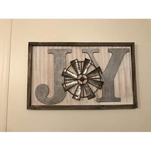 Christmas sign Joy farmhouse home decor wall hanger