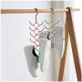 DNJKSA Rotatable 10-Claw Clothes Hanger Windproof Clothes Hanger Handbag Bag Holder Space Saving Clothes Hanger Organizer(5 Pieces/Lot)(Random Color)