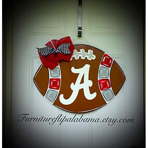 University of Alabama football door hanger wreath roll tide wreath