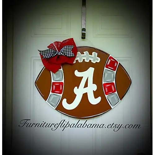 University of Alabama football door hanger wreath roll tide wreath University of Alabama football door hanger wreath roll tide wreath