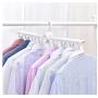 OCS Space Saving Cloth Hangers, Magic Hanger, Multi-Functional Shirt Hangers, Shirt Organizer, Closet Organizer, (1 Pack/White).