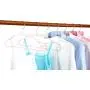 TOPIA HANGER Non Slip Hanger, Adult Space Saving Metal & Rubber Coating Clothes Hangers, Laundry Metal Hangers, Pink Shirt Hangers 20 Pack, CT12P