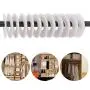 50 Pack Clothing Rack Size Dividers Round Hangers Dividers,Size Series XXS to XXXL and Blank with Marker Pen(Can Eliminate Traces)