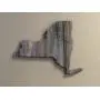 New York State Shape 19 1/2" x 15" Rustic Wood Sign Hanger with options to Personalize New York State Shape 19 1/2" x 15" Rustic Wood Sign Hanger with options to Personalize