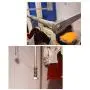 LIUCS Pull-Down Wardrobe Lifting Clothes Rail Telescopic Rod Household Lifting Clothes Hanger Buffered Clothes Rail (Size : 670-900MM)