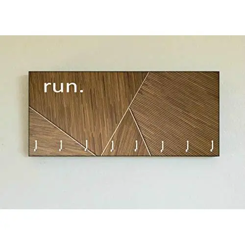 Race Medal Holder/Running Medal Hanger RUN Geometric Web- Wood Wall Mounted Medal Organizer. CUSTOMIZATION Available Race Medal Holder/Running Medal Hanger RUN Geometric Web- Wood Wall Mounted Medal Organizer. CUSTOMIZATION Available