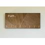 Race Medal Holder/Running Medal Hanger RUN Geometric Web- Wood Wall Mounted Medal Organizer. CUSTOMIZATION Available