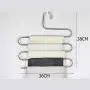 Windwinevine 5 Layers S Shape Multifunctional Clothes Hangers Pants Storage Hangers Cloth Rack Multilayer Storage Cloth Hanger Windwinevine 5 Layers S Shape Multifunctional Clothes Hangers Pants Storage Hangers Cloth Rack Multilayer Storage Cloth Hanger