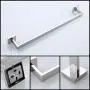 Turs SUS 304 Stainless Steel Bathroom Towel Bar Square Towel Holder Rack Storage Organizer Hanger, Polished Finish Turs SUS 304 Stainless Steel Bathroom Towel Bar Square Towel Holder Rack Storage Organizer Hanger, Polished Finish