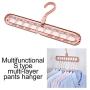 10pcs Random Color Multi-Port Support Circle Clothes Hanger Clothes Drying Racks Multifunction Plastic Scarf Clothes Hanger Hangers Storage Rack