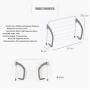 Portable Foldable Drying Rack Clothes Punch Free Hanger Winter Heating Radiator Balcony Clothes Hanger 2pcs