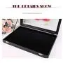 Wuligirl 20 Hooks Necklace Tray Storage Boxes Jewelry Display Stackable Glass Top Lockable Black Velvet Boxes(Necklace Box)