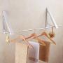 GGYDD Expandable Metal Wall Mount Drying Rack, Heavy Duty Folding Clothes Bar, Garment Rack Hanger Double Rail Closet Space Saver-a 32.5cm GGYDD Expandable Metal Wall Mount Drying Rack, Heavy Duty Folding Clothes Bar, Garment Rack Hanger Double Rail Closet Space Saver-a 32.5cm