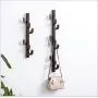 GCFBCL Coat Rack Wall Mounted Solid Wood Tree Branch Design, with 6/9 Hooks,for Bags Scarves Clothes Handbag Umbrella Installed in Bedroom Bathroom Coat Hanger Wall,Walnutcolor,9hooks