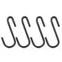 24 Pack 2.4 Inch Black S Shaped Hooks Small Hanging Hangers for Bathroom Bedroom Office Kitchen Garden 24 Pack 2.4 Inch Black S Shaped Hooks Small Hanging Hangers for Bathroom Bedroom Office Kitchen Garden