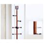 LYHOME Coat Rack Solid Wood Childrens Coat Rack Landing Cartoon Cute Hanger Simple Coat Rack Creative Hanger Bedroom Clothes Rack Save Space (Color : Brown)