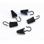 yueton 60pcs Black Metal Hook Clips Hanging Curtain Clip Hanger
