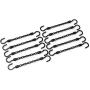 Tidy Home Magic Space Saving Hangers for Clothes and Organized Closet- Keep Pants, Skirts, Shirts, and Shorts Wrinkle Free- Cascading Hangers and Accessory Organizers- 10 pack- Black- Plastic