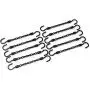Tidy Home Magic Space Saving Hangers for Clothes and Organized Closet- Keep Pants, Skirts, Shirts, and Shorts Wrinkle Free- Cascading Hangers and Accessory Organizers- 10 pack- Black- Plastic