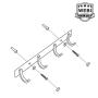 WEBI Heavy Duty SUS 304 Coat Bath Towel Hook Hanger Rail Bar with 4 Hooks, for Bedroom, Bathroom, Foyers, Hallways, Entryway, Great Home Office Storage & Organization, Brushed Finish, J-DBG04