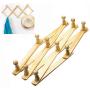 2pcs 10 Head Wood Hanger Expanding Clothes Hanger Expandable Coat Rack Holder Shelf Hat Closet Wall Hook Home Decor