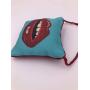 pop art lips holiday ornament, door hanger, cool holiday gift pop art lips holiday ornament, door hanger, cool holiday gift