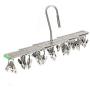 underwear drying rack Multi-function Clothes hanger Stainless steel Originality Socks clip 35 Windproof clamp ( WJY )