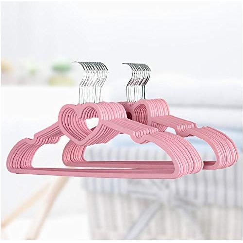 10pcs Clothes Hanger Durable ABS Heart Pattern Coat Hanger for Adult Children Clothing Hanging Supplies (Pink) 10pcs Clothes Hanger Durable ABS Heart Pattern Coat Hanger for Adult Children Clothing Hanging Supplies (Pink)