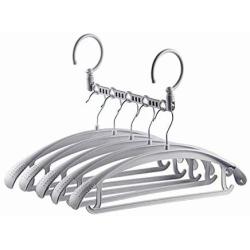2pcs Random Color Multifunctional Hot Magic Space Saving Clothing Hanger Clothes Rack with Hook Wardrobe Closet Organizer