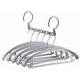 2pcs Random Color Multifunctional Hot Magic Space Saving Clothing Hanger Clothes Rack with Hook Wardrobe Closet Organizer