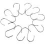 Kaariss Premium 10-Pack Stainless Steel Round S Shaped Hooks