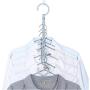 5 Holes Support Circle Clothes Hanger Clothes Drying Racks Multifunction Plastic Scarf Clothes Hanger Hangers Storage Rack 10pcs Random Color