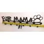Dog Leash Wall Hanger Hook Holder Fur Mama Gloss Black Handmade in USA Dog Leash Wall Hanger Hook Holder Fur Mama Gloss Black Handmade in USA
