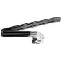 Pant Hangers 10 Packs, Royalhanger Metal Open Ended Hangers Skirt Hanger Strong Durable Space Saving Jeans Trouser Hangers with Non Slip Rubber Coating
