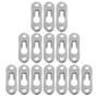 20 Pcs Keyhole Hangers Metal Fasteners for Picture Frames Mirrors Cabinet, 42 mm x 14 mm Flush Mount Hardware(no Screws)