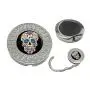 Purse Hanger Folding Handbag Hook - Sugar Skull Table Hook Folding Bag Desk Hanger Foldable Holder Purse Hanger Folding Handbag Hook - Sugar Skull Table Hook Folding Bag Desk Hanger Foldable Holder