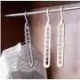 10pcs Random Color Space Saver Plastic Magic Hanger Clothes Rack Clothing Hook Closet Organizer