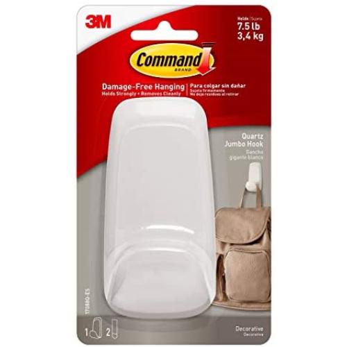 Command Jumbo Hook, Quartz , 1-Hook (17088Q-ES)