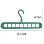 Ira Pollitt Magic Plastic Hangers Space Saving Clothes Hangers,Multifunctional Smart Closet Organizer Rotate Anti-Skid Folding Hanger Pack of 4 Standard Hangers with 9 Holes for Heavy Clothes, Shirts Ira Pollitt Magic Plastic Hangers Space Saving Clothes Hangers,Multifunctional Smart Closet Organizer Rotate Anti-Skid Folding Hanger Pack of 4 Standard Hangers with 9 Holes for Heavy Clothes, Shirts