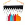 2 Pack Cap Organizer Hanger, 10 Baseball Cap Holder, Hat Organizer for Closet, Folding Clothes Hangers Foldable Clothes Drying Rack for Travel. (Black)