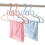 SAASNY Standard Hangers Plastic Hangers,Plastic Hangers 20 Pack Coat Hangers Standard Hangers for Clothes Slim and Space Saving Notched Hangers(Pink) for Drying and Storage