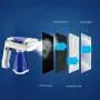 JMG Handheld Garment Steamer 1600W 200Ml, Folding Steamer for Clothes Steamer Portable Steam Iron 3 Gear Adjustment for Home Travelling, Blue JMG Handheld Garment Steamer 1600W 200Ml, Folding Steamer for Clothes Steamer Portable Steam Iron 3 Gear Adjustment for Home Travelling, Blue