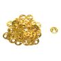 FarBoat Hardware 1&quot Dia. Round Iron Picture Frame Shelf Keyhole Brackets Hangers for Photo Picture Wedding Photo Screws Included (Gold), 40Pcs