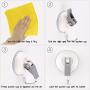 Powerful Suction Cup with Stainless Steel Hooks 2 inch ? Heavy Duty Wall Vacuum Suction Holders Hold up to 3KG - Removable Bathroom & Kitchen Hooks Hanger for Towel,loofah - 2 Packs