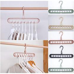 10pcs Random Color Space Saver Hangers Wonder Magic Clothes Hangers Closet Organizer Hook Rack Decoration