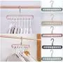 10pcs Random Color Space Saver Hangers Wonder Magic Clothes Hangers Closet Organizer Hook Rack Decoration