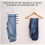 5pcs 3 Layers S Shape Clothes Pants Hangers Cloth Rack Multilayer Storage Organizer Closet Stainless Steel Multifunctional