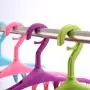 Multifunctional Clothes Hangers Clips, Non Slip Socks Hangers Space Saving for Shirts Camisole Pants Towel-Purple 10-Pack